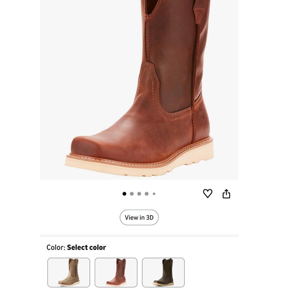 Brown Leather Western Boots